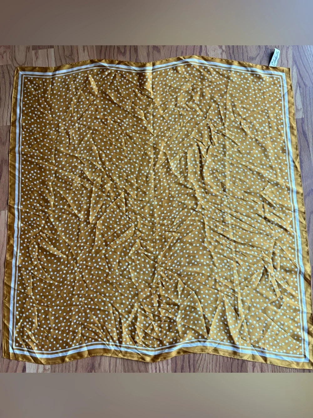 Cleobella - Polka Dot Yellow Scarf